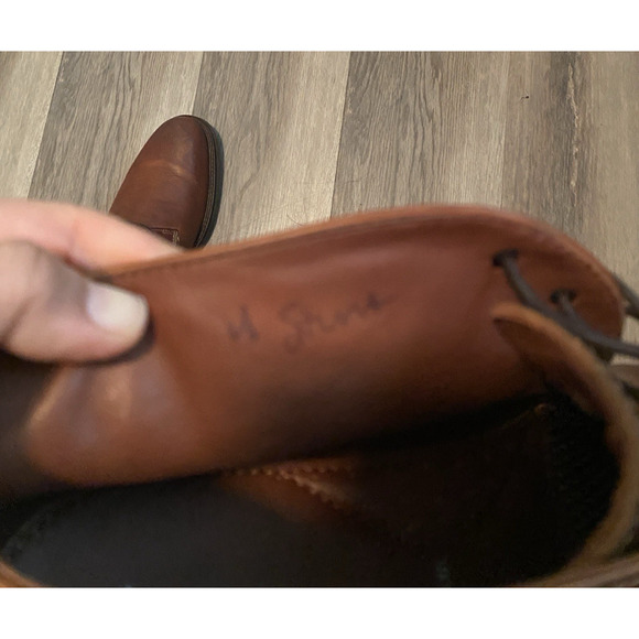 JOHNSTON & MURPHY \'Copeland\' Brown Oiled Full-Grain Leather Chukka Boots 10.5 main image 9
